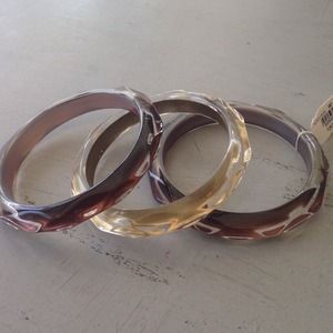 Set of 3 lucite bangles from Notdstrom