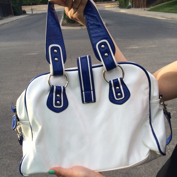 melie bianco Bags - Price Reduction! Melie Bianco Blue & White Handbag melie bianco Bags - Price Reduction! Melie Bianco Blue & White Handbag