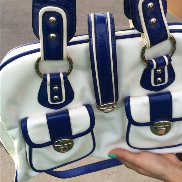 melie bianco Bags - Price Reduction! Melie Bianco Blue & White Handbag melie bianco Bags - Price Reduction! Melie Bianco Blue & White Handbag