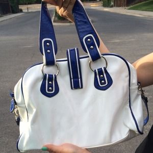 melie bianco Bags - Price Reduction! Melie Bianco Blue & White Handbag melie bianco Bags - Price Reduction! Melie Bianco Blue & White Handbag