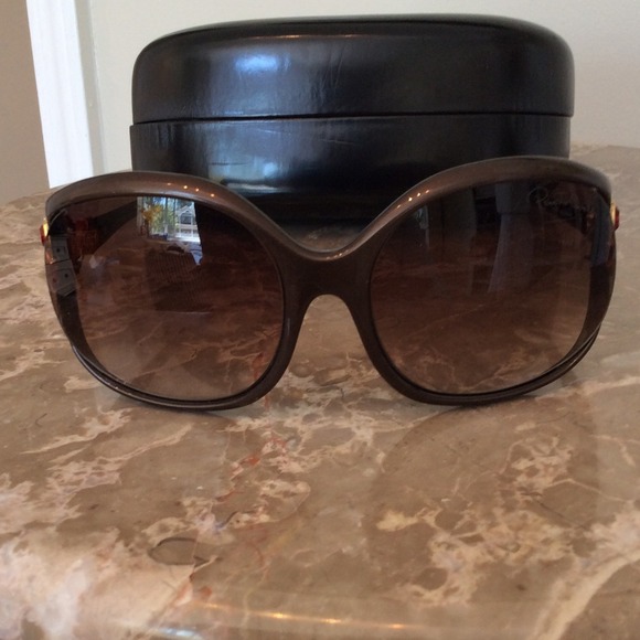 Roberto cavalli snake brown sunglasses with case main image 4