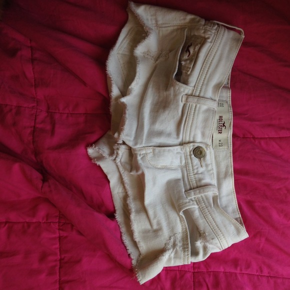 Hollister white shorts