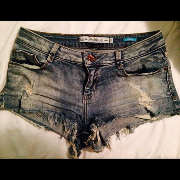 Distressed Zara Denim Shorts