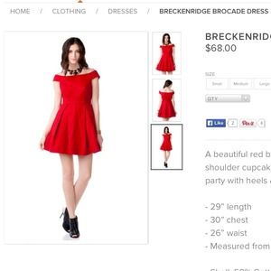 NWT Francesca's Red Dress