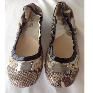 MICHAEL by Michael Kors "snake skin" flats