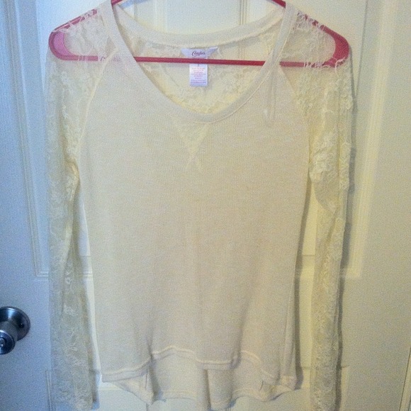 Candie's lace sleeved shirt