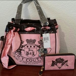 FINAL PRICE! JUICY COUTURE PINK W BROWN
