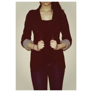 Black Cotton Blazer