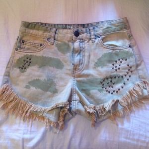high wasted free people shorts