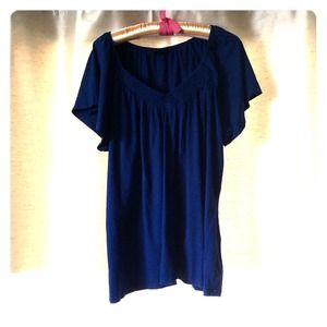 Blue Fashion Bug Top