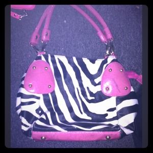 Zebra & Pink Handbag