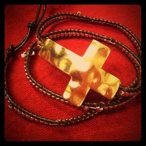 Cross wrap bracelet.