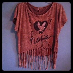 fringed crop top