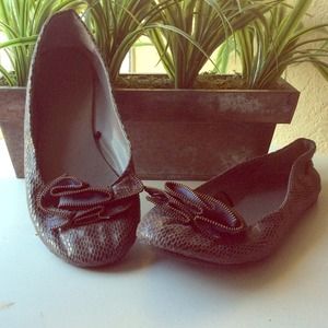 Torrid Gray Snake-like Flats