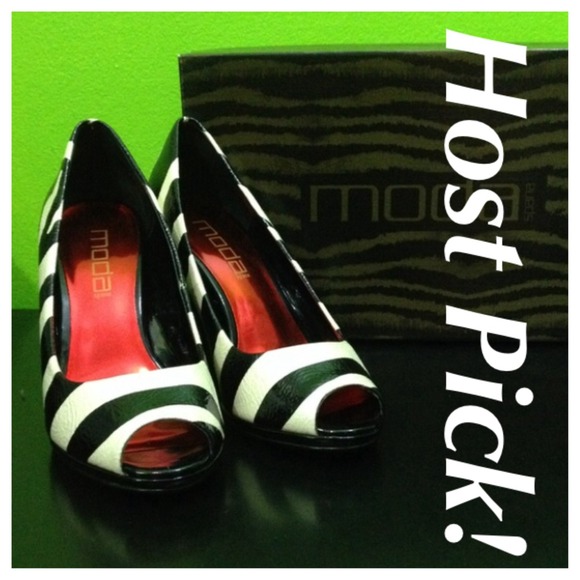Moda Spana Zebra Patent Heels