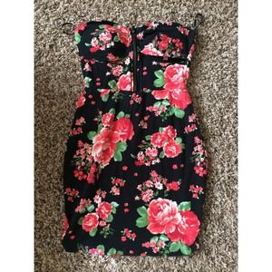 Floral bodycon dress