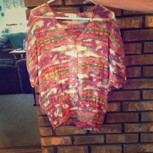 Kensie sheer top size S