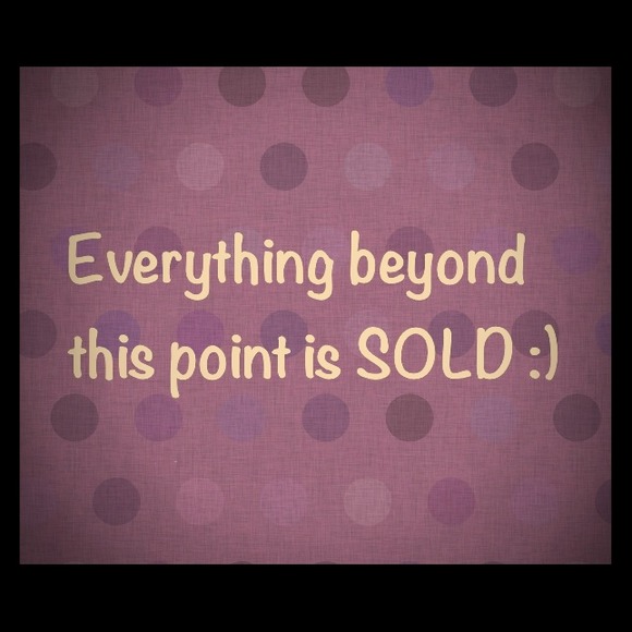 SOLD ITEMS