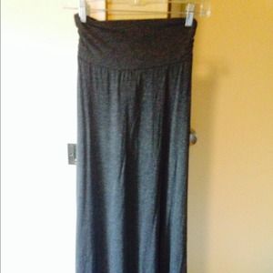 Dark grey maxi skirt