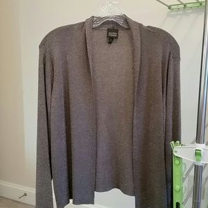 Grey Shimmering Jacket and shirt