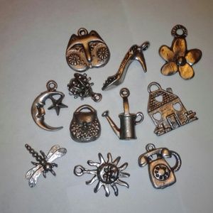 Set of Pewter Charms 11 Charms