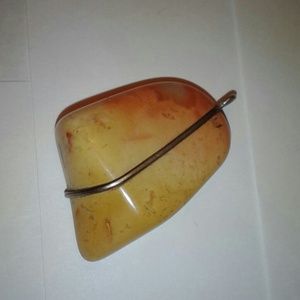 Natural Stone Pendant with Wire