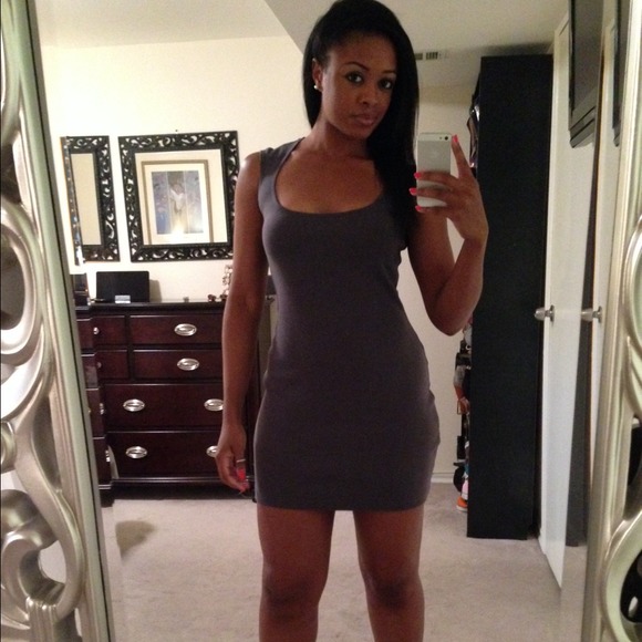 Gray American Apparel mini dress