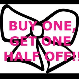 Buy one get one half off!