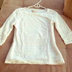 Banana Republic 3/4 sleeve lace top