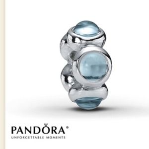 Authentic pandora blue topaz charm