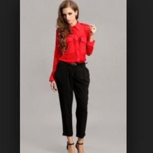 SOLD!! ❤️ Red see through Shirt ❤️