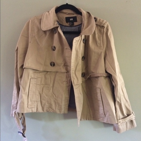 Khaki coat from H&M.