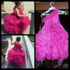 3T Magenta Princess Gown/Dress