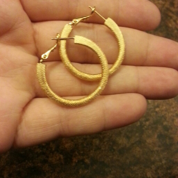 9kt gf hoops - Picture 4 of 4