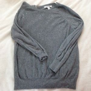 Grey sweater with silver studs