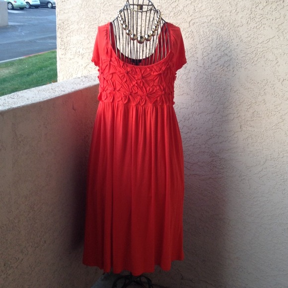 Oh My Orange Floral Dress!