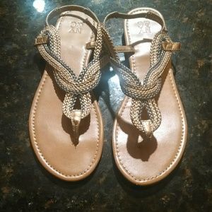 Multi- colored Braided sandal- NY&Co.