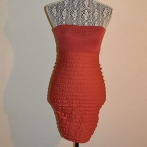 Tube Top Ruffle Dress