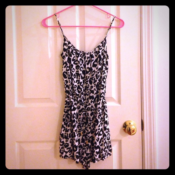 Leopard print one piece summer jumper