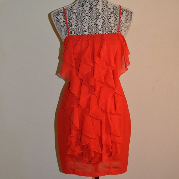 Forever 21 Dresses & Skirts - Red Ruffle Dress