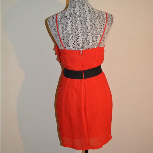 Red Ruffle Dress - Picture 4 of 4