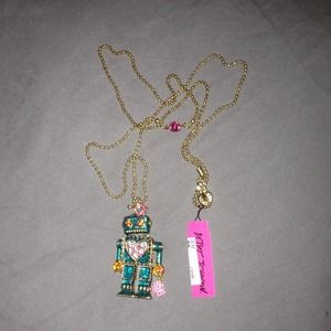 New Betsey Johnson robot necklace.