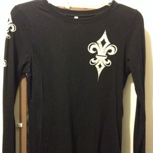 Fleur de lis long sleeve shirt