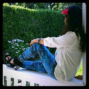 Printed Skinny Jeans