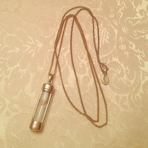 Claire's Gold Hourglass Necklace