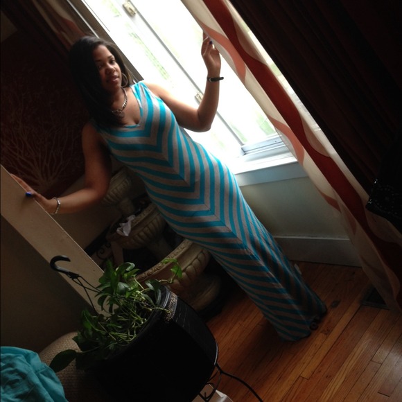 Chevron maxi dress