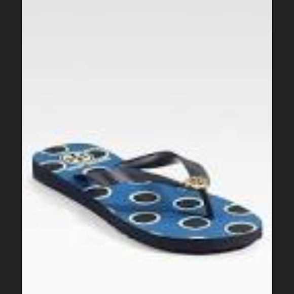 Authentic Toryburch flip flop white & pink in 8 - Picture 3 of 4