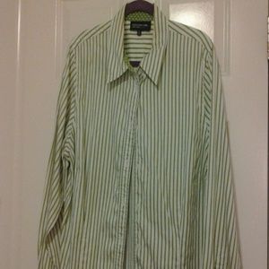 Green Striped blouse