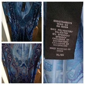 💙BLUE TUNIC TOP XL💙