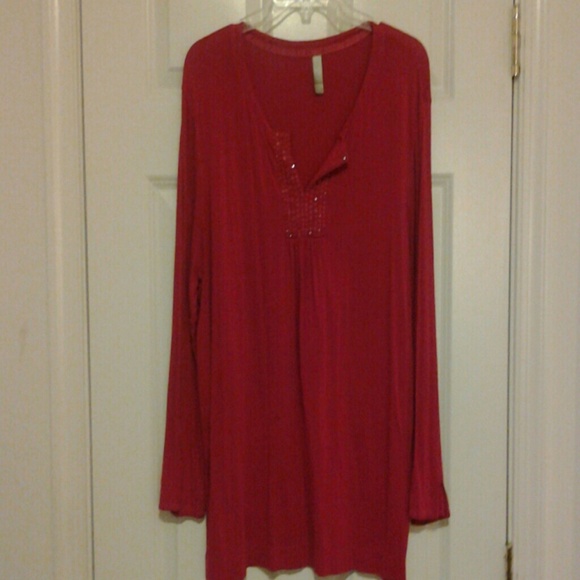 Red blouse